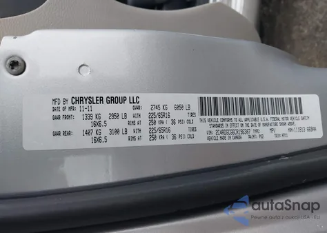 2012 Dodge Grand Caravan Sxt from USA, damaged, VIN 2C4RDGCG6CR196307